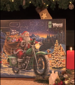 Новинка! Рождественский календарь WERA Advent 2025 16 VE 1 и Промо - набор Kraftform 28 предметов ОТВЕРТКИ + 2 подставка + открывалка, Шлиц Torx, крестообразный, прямой, шестиугольный (H) WE-136610