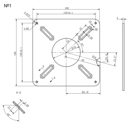 Фрезерный стол RT650L с пластинами и упорами угловым и параллельным BELMASH S257A