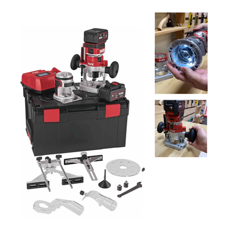 Аккумуляторный кромочный фрезер 18 В с двумя Аккумуляторами 5,0 А/ч, Зарядным устройством CER 18.0-EC/5.0 Set в кейсе L-BOXX FLEX 531636