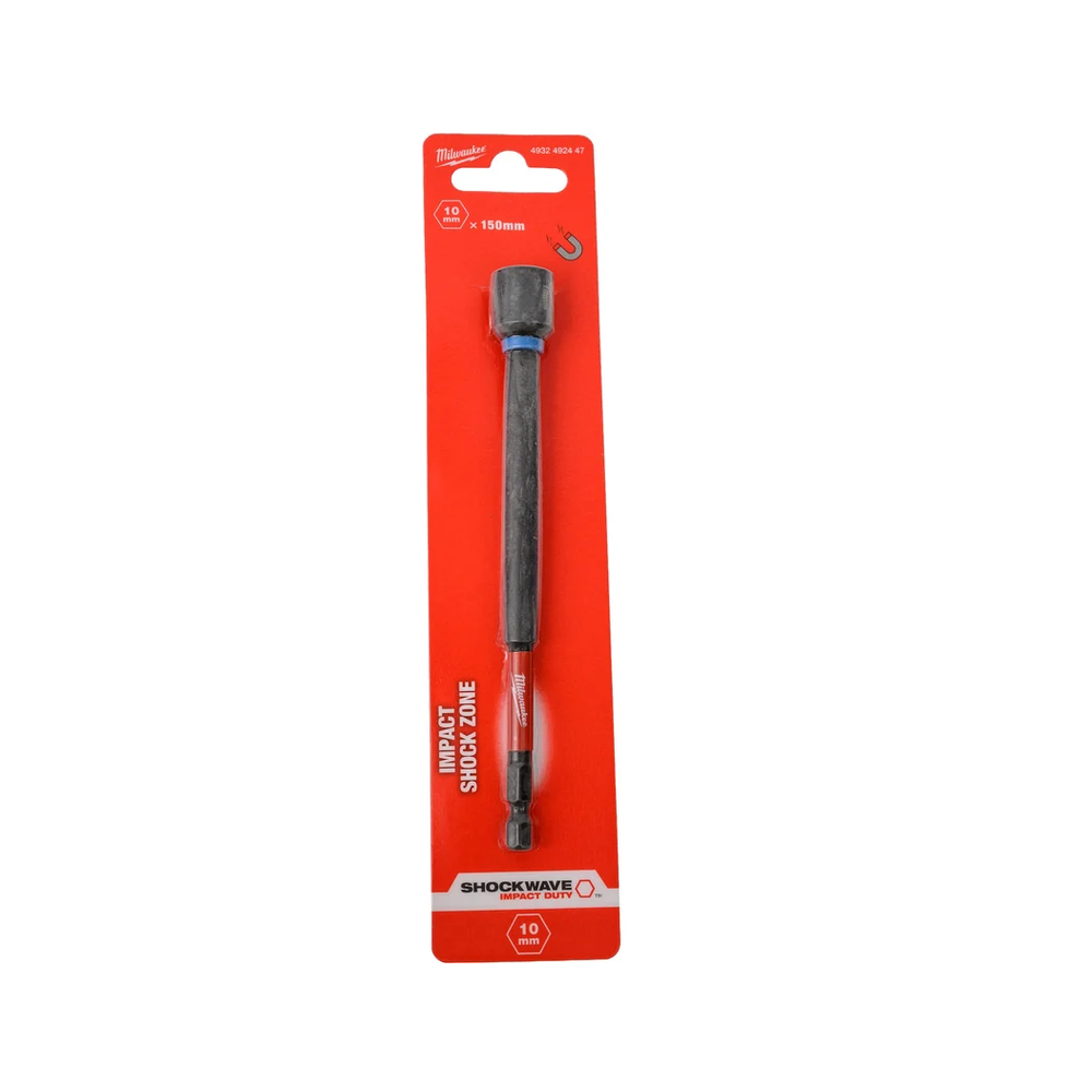 Новинка! Насадка магнитная торцевая Milwaukee SHOCKWAVE 1/4"Hex, 10 х 150 мм 4932492447
