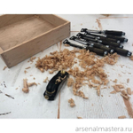 ЛЕТОМ НИЖЕ ХИТ! Набор столярных стамесок плоских Wood Line Profi Narex 6 шт в деревянном кейсе (6, 10, 12, 16, 20, 26 мм) 853053