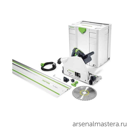 Пила погружная FESTOOL 1,6 кВт с шиной - направляющей FS 1400/2 в систейнере TS 75 EBQ-Plus-FS 561512