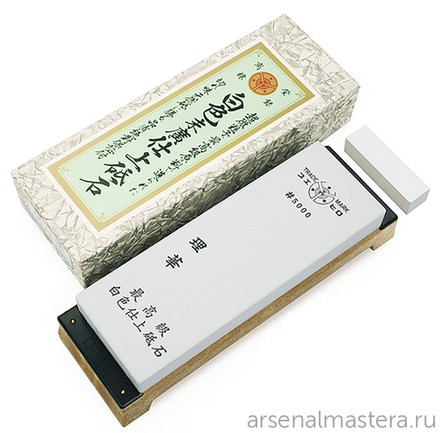 ХИТ! Заточной абразив 5000 Suehiro 206 х 73 х 23 мм на подставке с нагурой MT 5000 М00014382