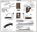 ХИТ! Набор стусло, пила Kataba Mini и полотно 265 мм Saw Guide Best ZetSaw 30107