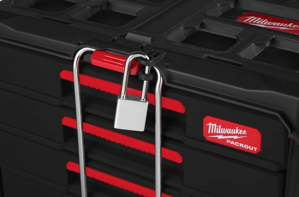 Новинка! Ящик с 4 - мя выдвижными отсеками PACKOUT DRAWER BOX Milwaukee 4932493189