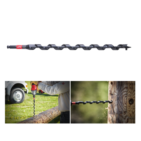 Новинка! Спиральное сверло по дереву, удлиненная серия Milwaukee IAD 22 x 460 мм 48136762