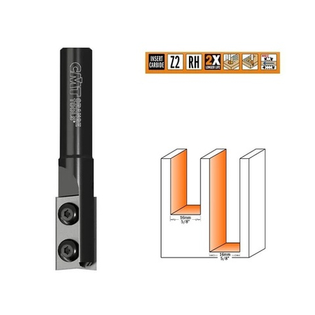 Новинка! Фреза пазовая сменные ножи HM Z 2  S 12  D 16 x 29,5 RH CMT 654.161.11