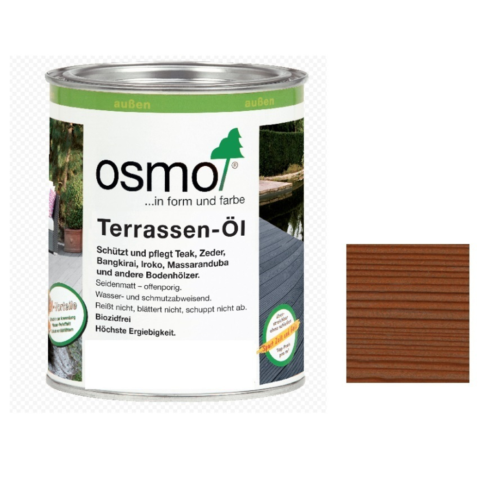 Масло для террас Osmo 010 для термодревесины Натуральный тон 0,125 л Terrassen-Ole для наружных работ Osmo-010-0,125 11500040
