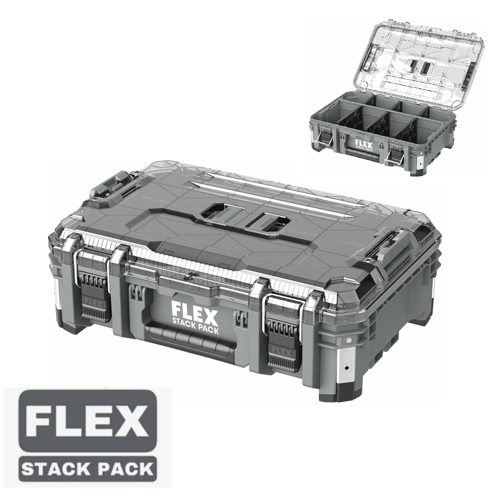 Новинка! Большой кейс - органайзер глубокий STACK PACK TKL DO с прозрачной крышкой FLEX 533242
