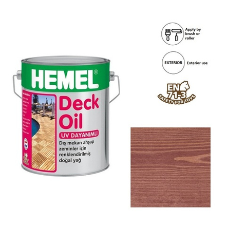 Масло для террас для наружного применения Deck Oil Красный сандал, 2,5 л 3116H HEMEL 311625