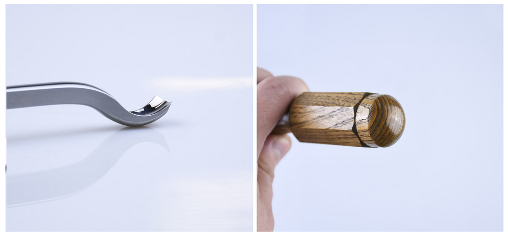 Новинка! Резчицкая стамеска ПЕТРОГРАДЪ клюкарза N7 10 мм, общая длина с рукоятью 280 мм М00024111