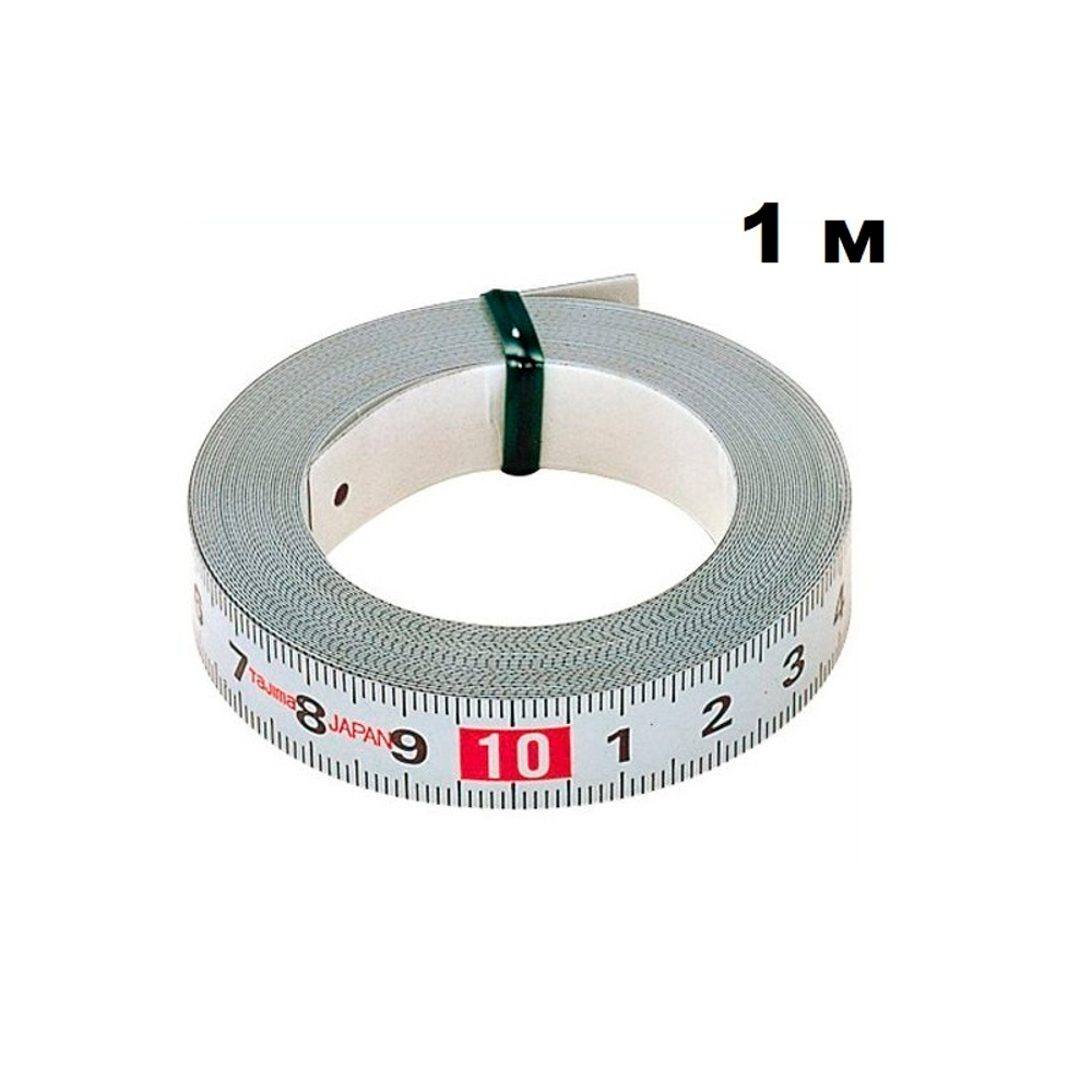ХИТ! Самоклеящаяся стальная мерная лента TAJIMA Pit Measure 1 м / 13 мм PIT-10 PIT10MWL001-1