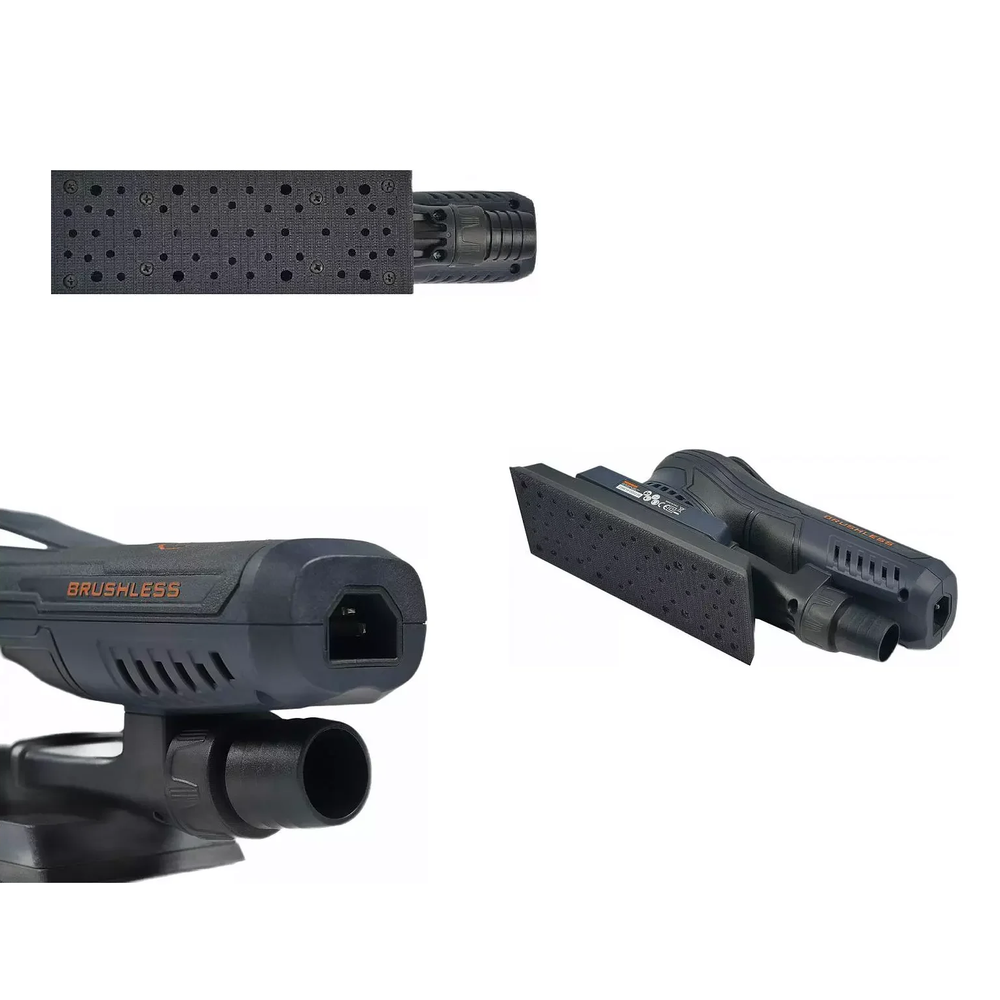 Новинка! Электрическая плоскошлифовальная машинка ручная MAXXT 220V / 50Hz, 0,4 кВт, подошва 197 x 70 мм, орбита 3 мм MOS400R