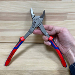 Новинка! Клещи с фронтальным и боковым захватами KNIPEX TwinGrip 250 мм, 7 позиций, зев 5 - 27 мм, 3-комп. ручки в блистере KN-8202250SB
