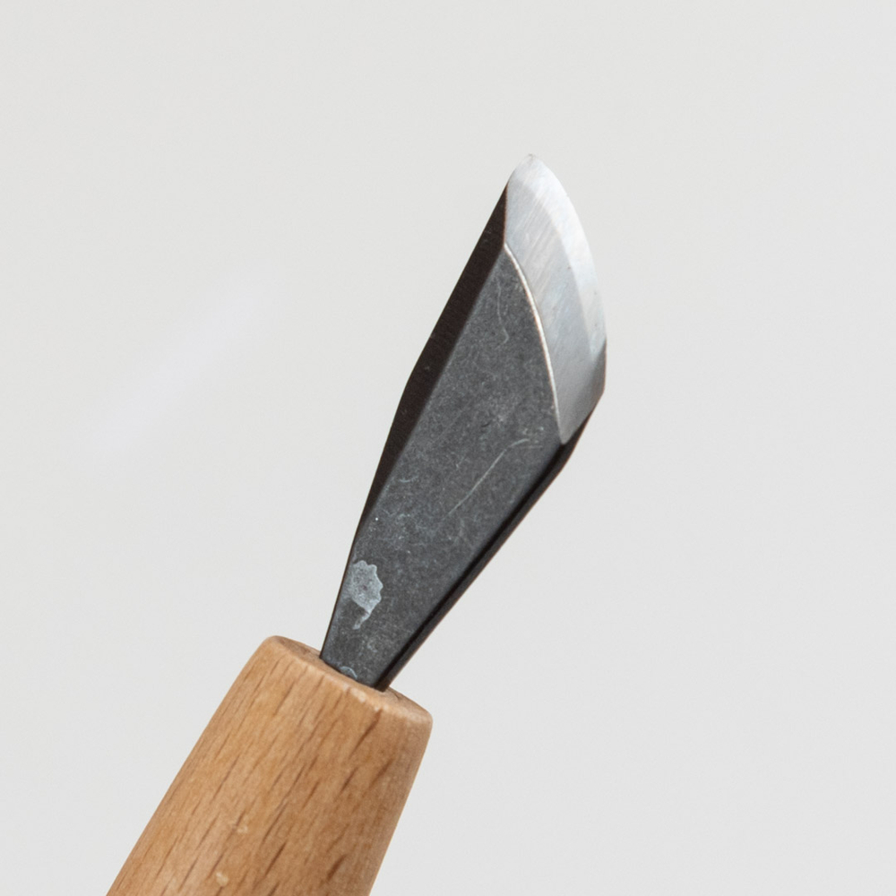 Новинка! Стамеска японская для резьбы по дереву Miki Tool Seigen N 14, косая скругленная РК, 12 мм М00019871