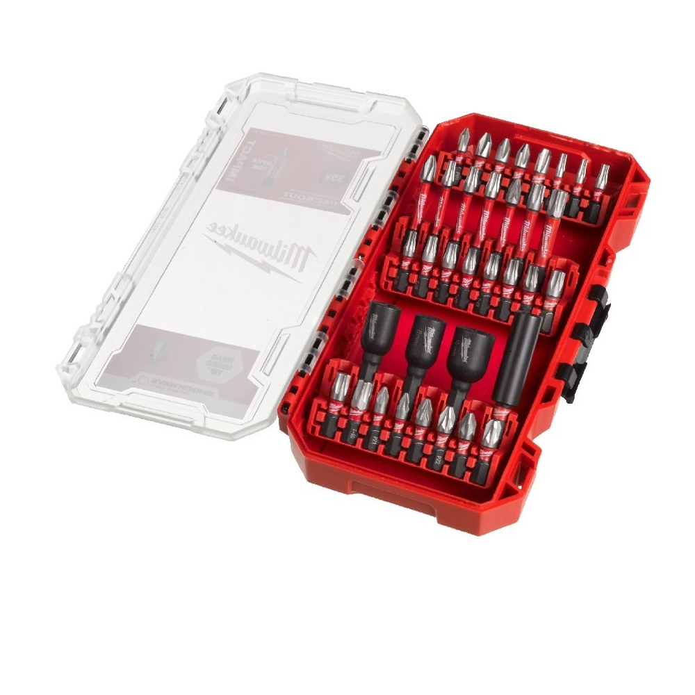 ХИТ! Набор ударных бит 35 предметов SHOCKWAVE GEN III в кейсе Milwaukee 4932492003