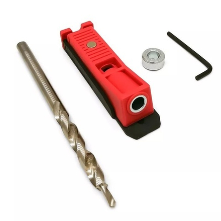 Кондуктор / Приспособление со сверлом для соединения саморезами по древесине, фанере Mini Pocket holeJIG Uniqtool UTJ-001