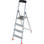 Новинка! Свободностоящая стремянка 2К заглушки 4 ступеней MONTO SAFETY Krause 128942