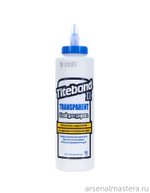 ХИТ! Клей столярный влагостойкий TITEBOND II Transparent Premium Wood Glue 1124 прозрачный 473 мл TB1124