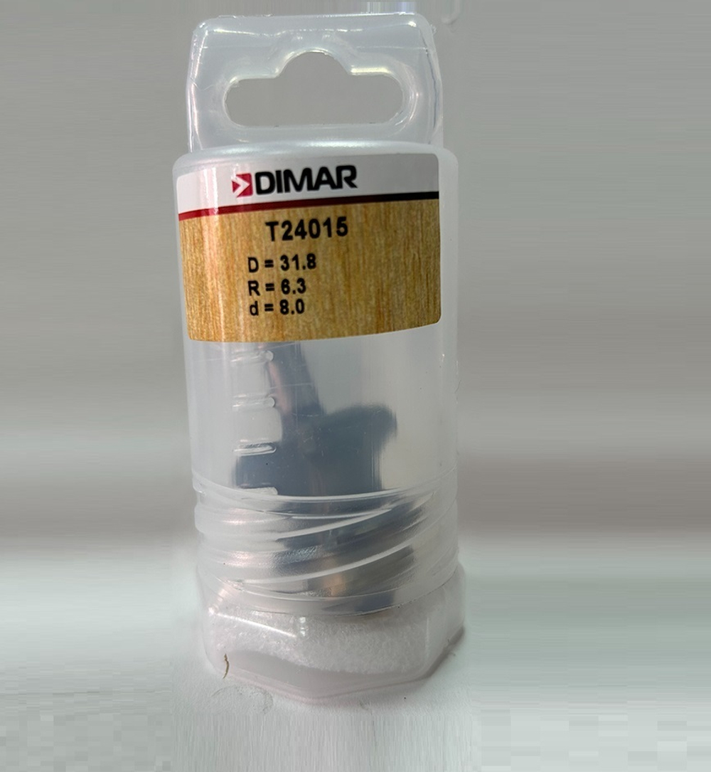 Фреза катушка фигурная R 6,3 D 31,8 B 19 Хвостовик 8 WP WoodPecker DIMAR T24015