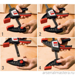 РАСПРОДАЖА ХИТ! Струбцина для работы одной рукой быстрозажимная EZS BESSEY BE-EZS45-8