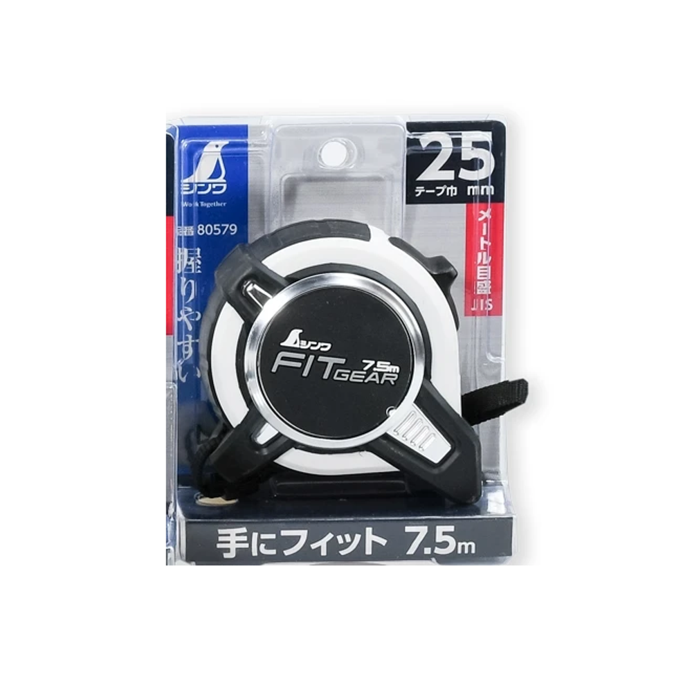 Новинка! Рулетка японская Shinwa FIT GEAR 7,5 м 25 мм 80581 М00021636