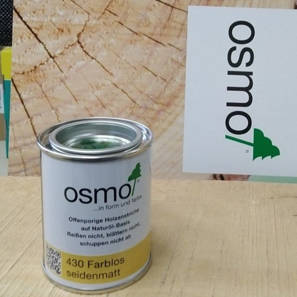 ХИТ! Масло для террас и лестниц с антискользящим эффектом Osmo 430 бесцветное шелковисто - матовое 0,125 л Anti-Rutsch Terrassen-Ole для наружных работ Osmo-430-0,125 11500075