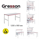 ХИТ! Стол металлический антистатическое исполнение CП 1200 х 900 Gresson СП-1200х900 ESD