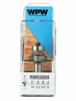 Фреза радиусная с подшипником полуштап WPW 19x9.5x48x8 R3.2 RW03005