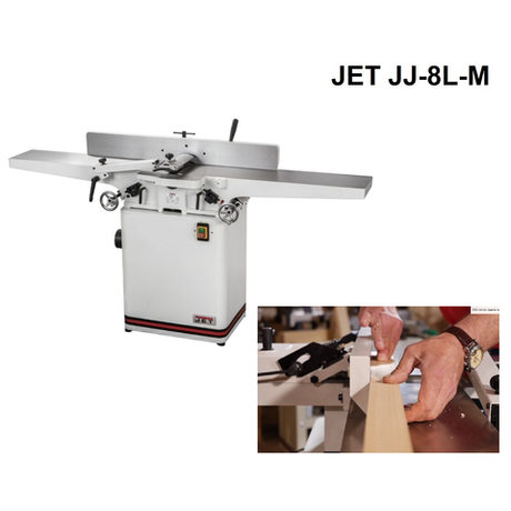 Фуговальный станок профессиональный JET JJ-8L-M 1,5 кВт 230 В, Макс. ширина заготовки 200 мм 10000267M