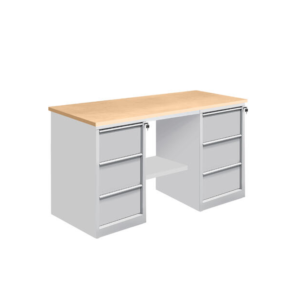 Новинка! Верстак металлический для столярных и слесарных работ Gresson серия ВС-Т3Т3 1800 х 630 х 820 мм ВС-1800Т3Т3