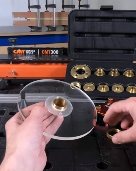 База универсальная для крепления копировальных колец к фрезеру D 170 мм d 30 мм с центрирующим конусом Woodwork RBU-170