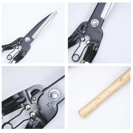 Японские ножницы Dokan с пружиной, 150 мм / 520 мм тонкое лезвие. Для живой изгороди и художественной стрижки газона М00021092