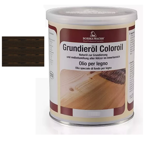 Масляное покрытие для полов и паркета Grundierol 1 л цвет 15 Венге для внутренних работ Borma R3910-15