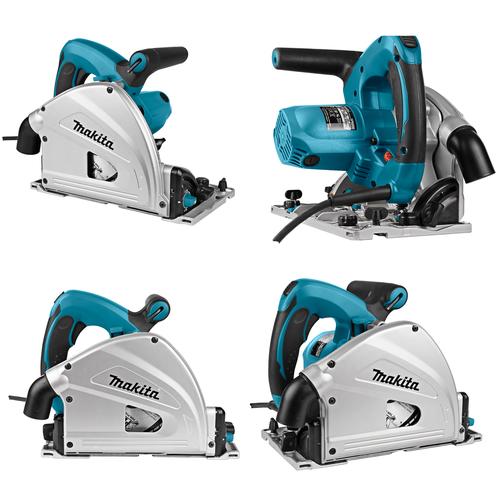 Новинка! Пила дисковая погружная Makita 1,3 кВт, диск 165/20 мм, губина пропила 40 мм для угла 45 гр. и 56 мм для угла 90 гр., для раскроя древесины, алюминия, камня SP6000