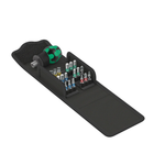 Новинка! Набор бит с короткой антистатической отверткой 19 предметов WERA Kraftform Kompakt Stubby 1 в сумке - футляре WE-057471