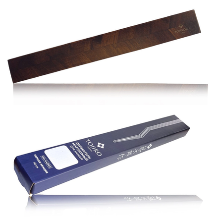 Новинка! Магнитный держатель для ножей Tojiro длина 40 см, настенный, из акации темного дерева, подходит до ножей, ножниц MD-442303