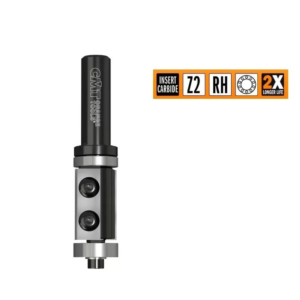 ХИТ! Фреза обгонная верхний и нижний подшипник, сменные ножи Z2 S8 D 19 X 30 X 90 RH CMT 657.191.11B