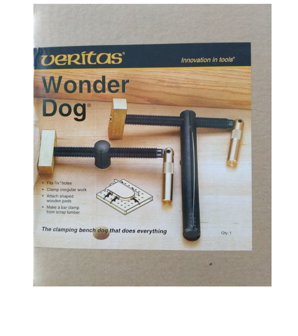 ХИТ! Упор верстачный Veritas Wonder Dog с поджимом 120 мм штырь D19 х 165 мм 05G10.01 М00003504