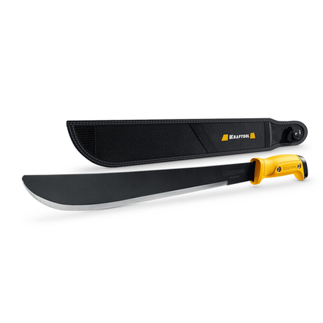 Новинка! Мачете садовое KRAFTOOL Machete 440 / 585 мм японская сталь SK7 cо специальной формой лезвия для вырубки густых зарослей, кустарника, мелких деревьев, в чехле 20800