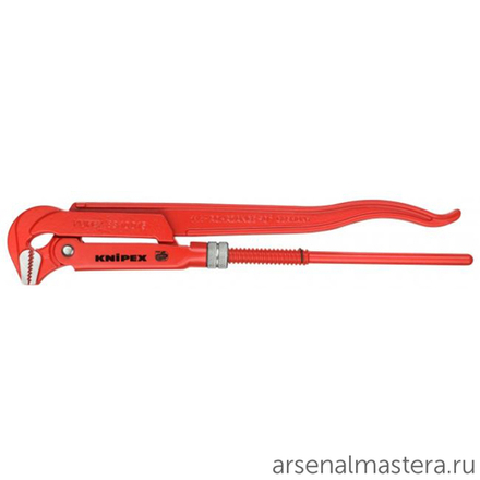 Ключ трубный 1 1/2" шведского типа 430 мм, прямые губки 45°, зев 60 мм KNIPEX KN-8320015