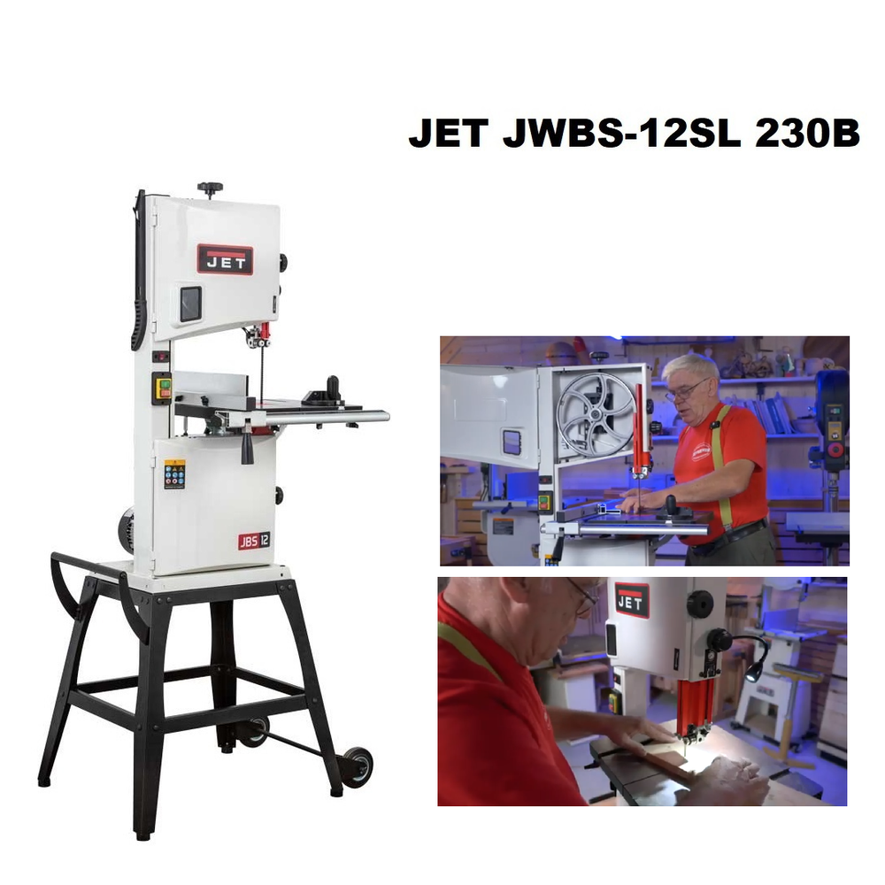 ОСЕННИЕ СКИДКИ ХИТ! Ленточная пила по дереву JET JWBS-12SL 0,8 кВт 220В, максимальный рез ширина 305, высота 170 мм JT1-435