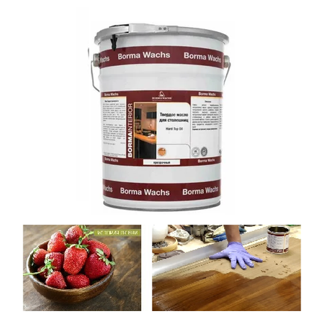ЧЕРНАЯ ПЯТНИЦА! Твердое масло для столешниц Borma Hard top oil 5 л прозрачное для внутренних работ 4917