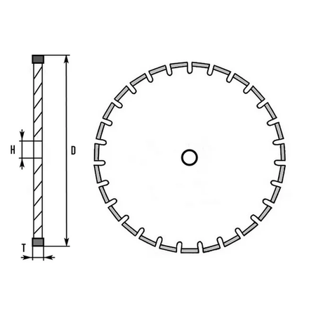 Новинка! Алмазный диск DRONCO U4 LT46 150 х 2,4 x 22,23, резка строительных материалов, бетона, бетона с наполнителем, бордюрного камня. для УШМ 4154185100