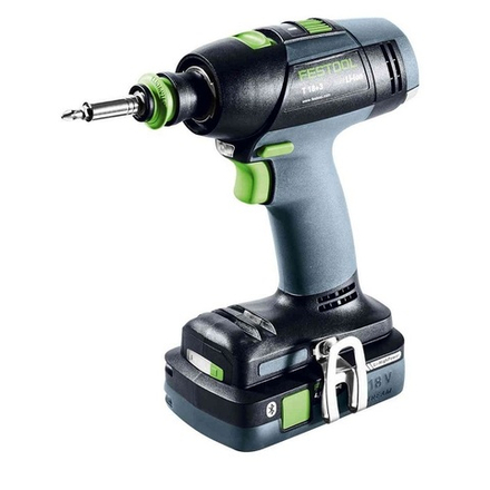 Аккумуляторная дрель - шуруповёрт с 2 шт Аккумуляторами BP 18 Li 4,0 HPC-ASI, Быстрозарядным устройством TCL 6 T 18+3 HPC4,0 I-Set в кейсе FESTOOL 577609