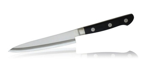 Нож японский Кухонный Универсальный FujiCut Нож Fuji Cutlery Длина лезвия 130 мм Сталь Mo-V заточка 6000 Tojiro FC-1660
