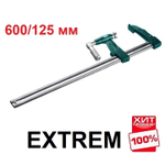ХИТ! Струбцина EXTREM тип F мощная с мультипликаторной прижимной втулкой 600 / 125 мм KRAFTOOL 32013-125-600_z01