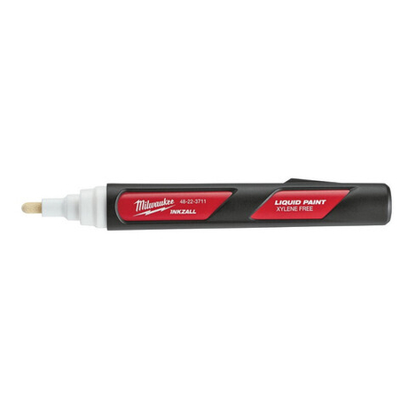 ХИТ! Маркер строительный белый 1 шт на основе жидкой краски White-LP Milwaukee 48223711
