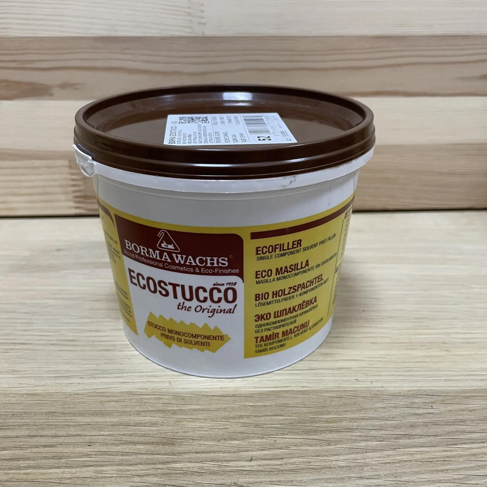 Новинка! Шпаклевка водная Borma Ecostucco 1 кг цвет 52 темный дуб для внутренних работ 1550RS