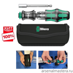 АКЦИЯ WERA ХИТ! Набор 6 предметов БИТЫ с отвёрткой-битодержателем, Kraftform Kompakt 28 с сумкой, 134491 WERA WE-134491